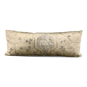 Restoration Hardware Velvet Oushak Vine Lumbar Pillow – 14” x 36” – Like New