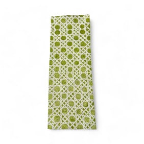 Fantastic Chinoiserie Trellis Motif Beaded Centerpiece Runner