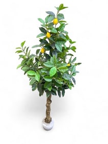 Faux Potted Lemon Tree – Realistic Artificial