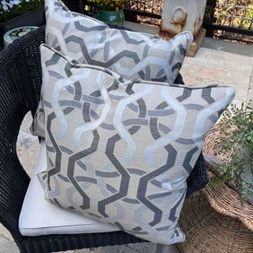 Pair of Custom Designer Pillows  Mitchell Gold