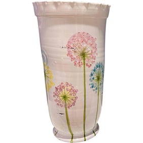 Hand-Painted Italian Ceramic Umbrella Stand – Nuova Col Italian Ceramics Manufacturer