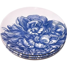 Blue Floral Melamine Tableware Collection – Mix & Match