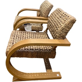 Restoration Hardware Bali Lounge Chairs, a Pair, Brand New