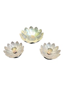 Set of 3 Reed & Barton Silver-Plated Candleholders