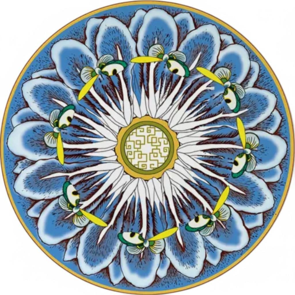 Vintage Set of 6 Cambridge Glass Alexandrite Dessert Plates (1 of 4)