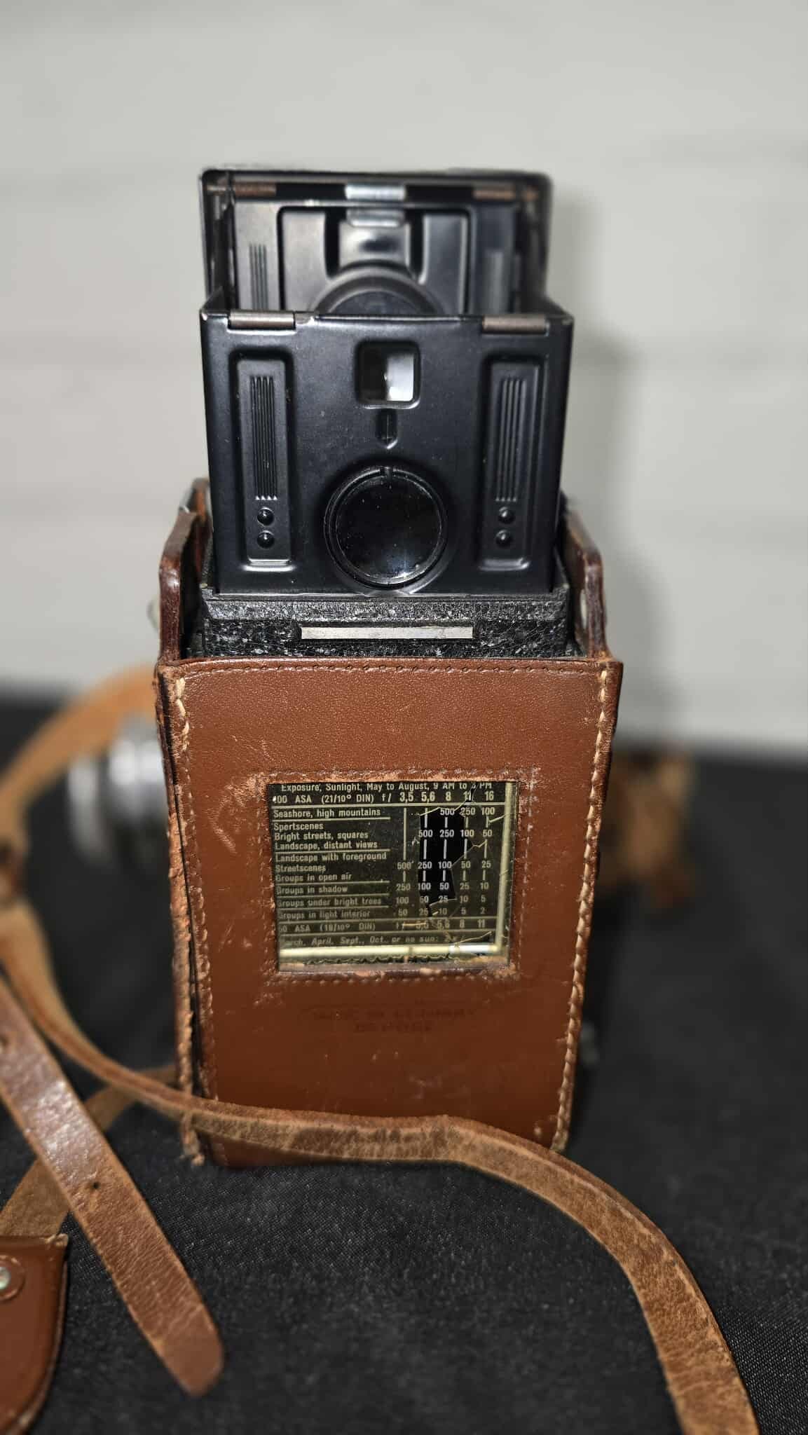 Vintage Rolleiflex Twin-Lens Reflex Camera with Leather Case (1 of 11)