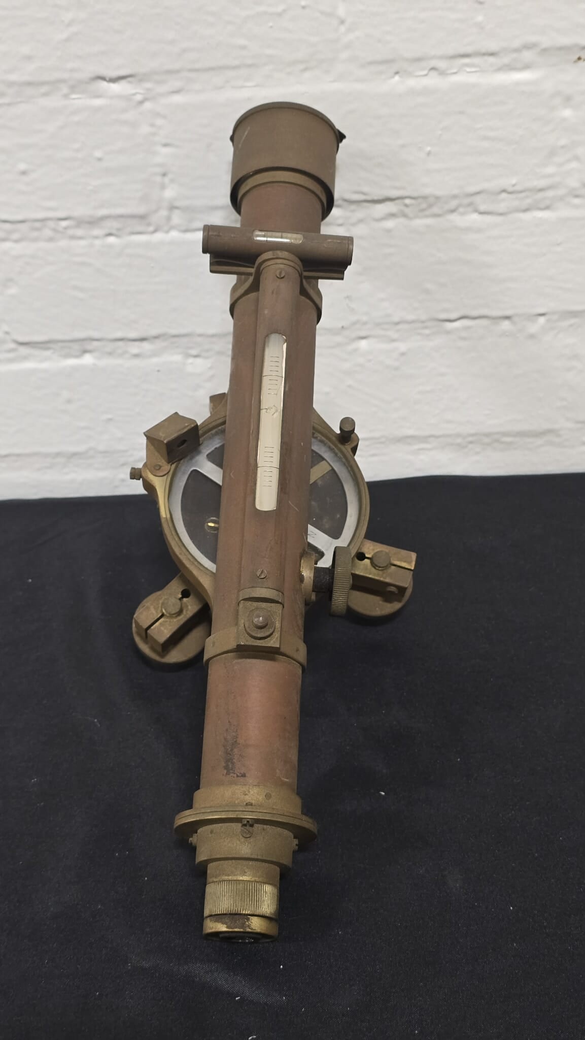 Antique Brass Surveyor’s Level Instrument on Adjustable Base (1 of 7)