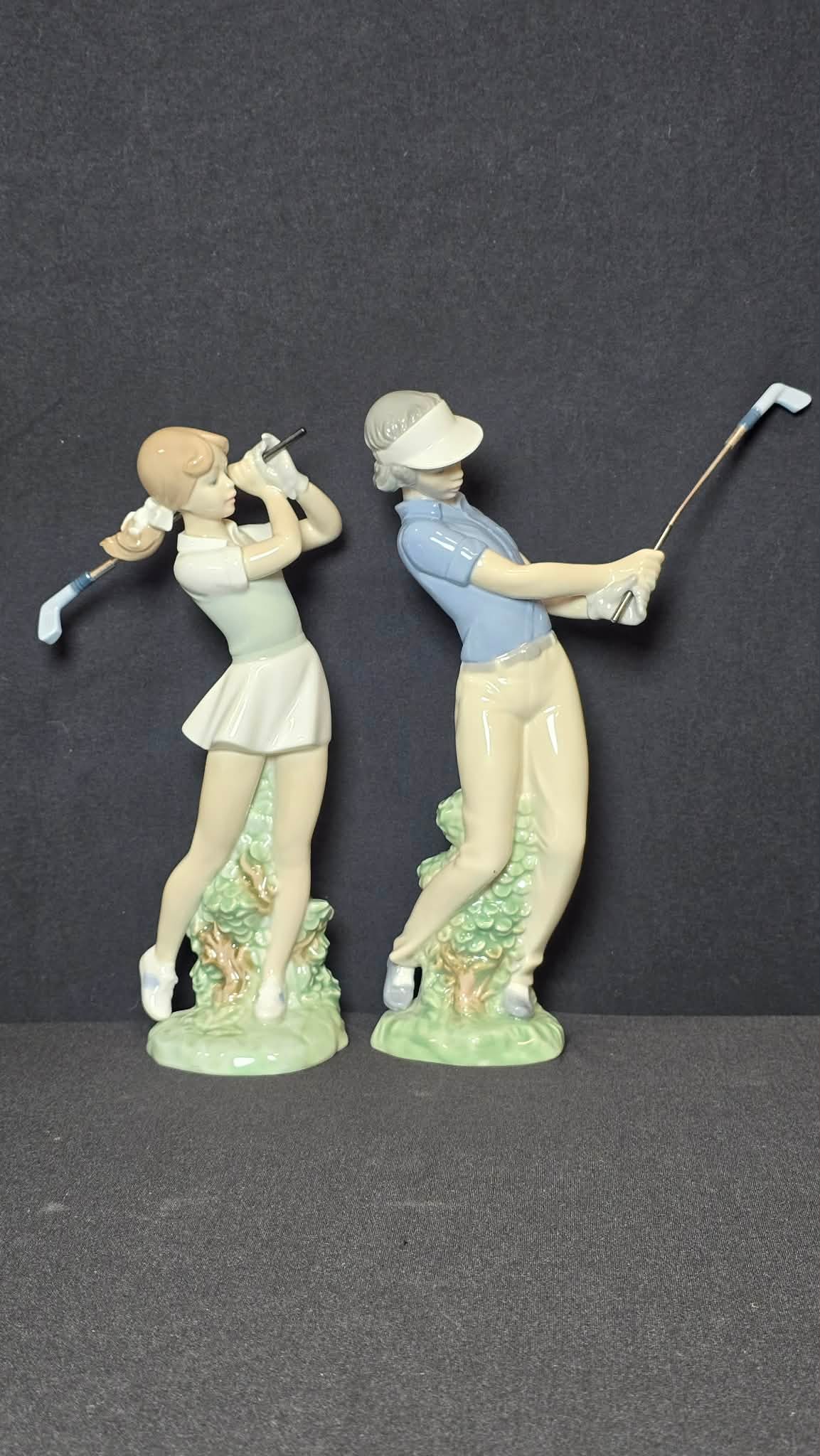 NAO by Lladró Porcelain Golfer Figurines (Pair) (1 of 7)