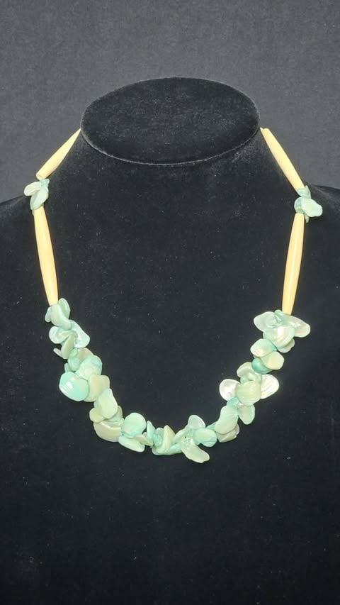 Two Natural Shell Chip Necklaces - 2