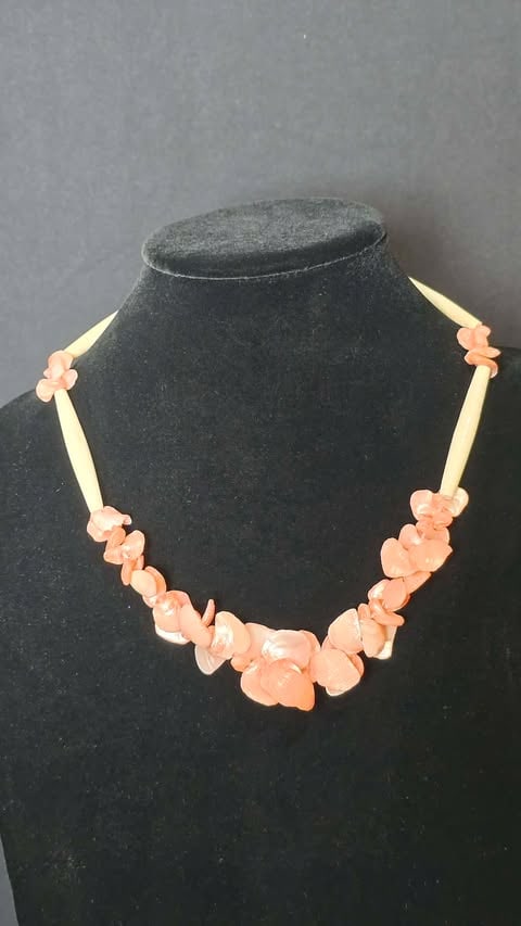 Two Natural Shell Chip Necklaces - 5