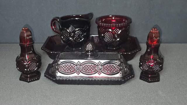 Avon 1876 Cape Cod Ruby Red Glassware Collection (Large Assortment) - 7