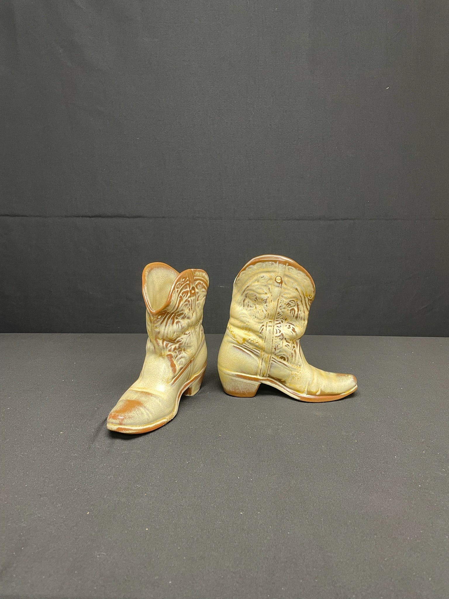 Frankoma Pottery Boots (2pc) (1 of 9)