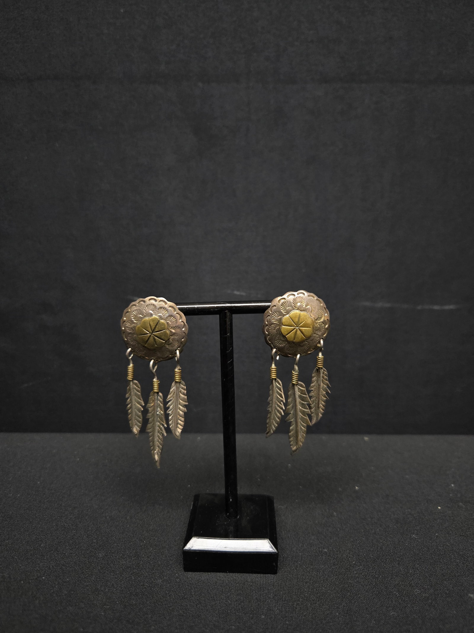 Vintage Silver Dreamcatcher Earrings (2pcs) (1 of 1)