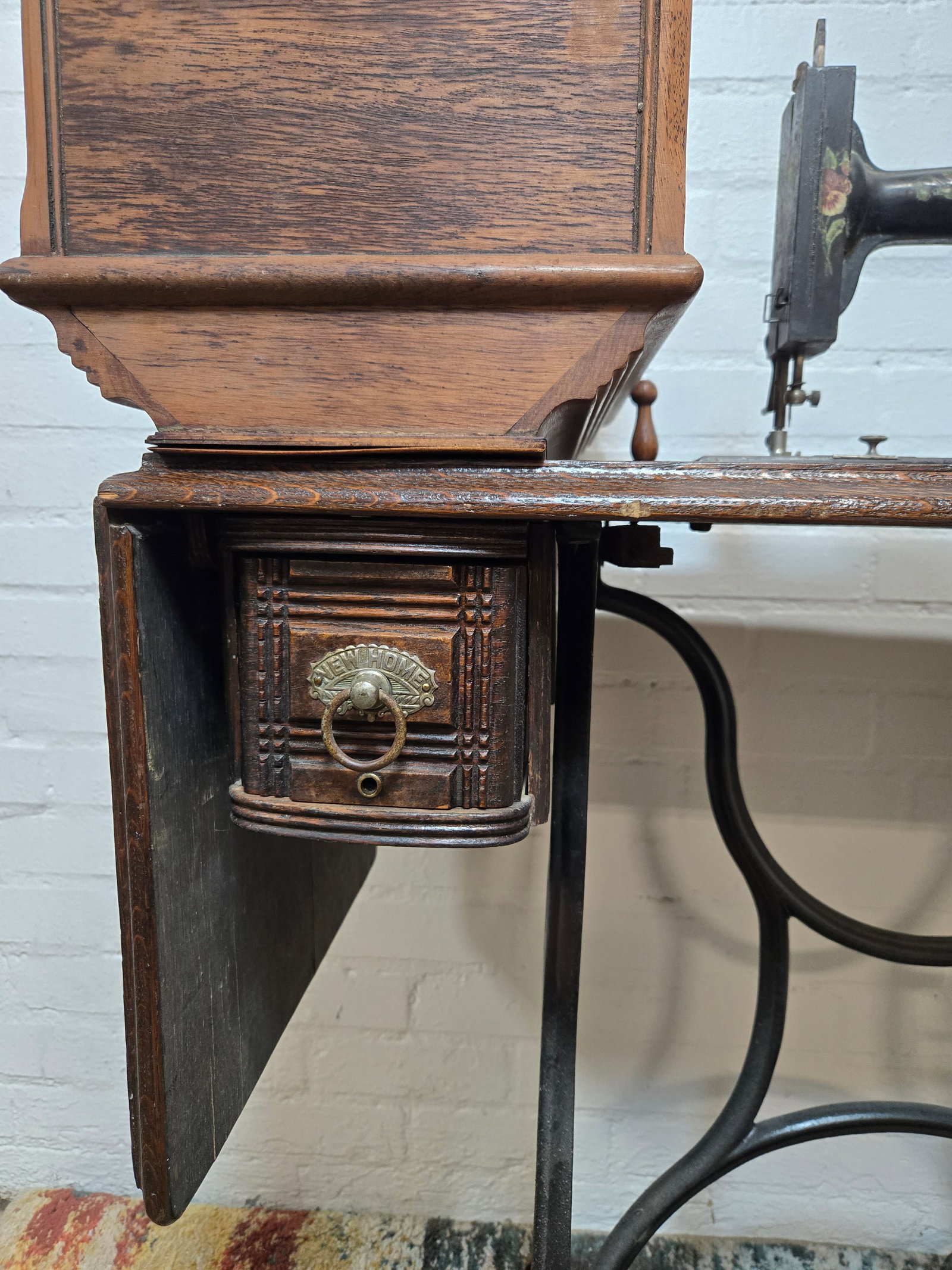 Antique Sewing Machine Table - 3