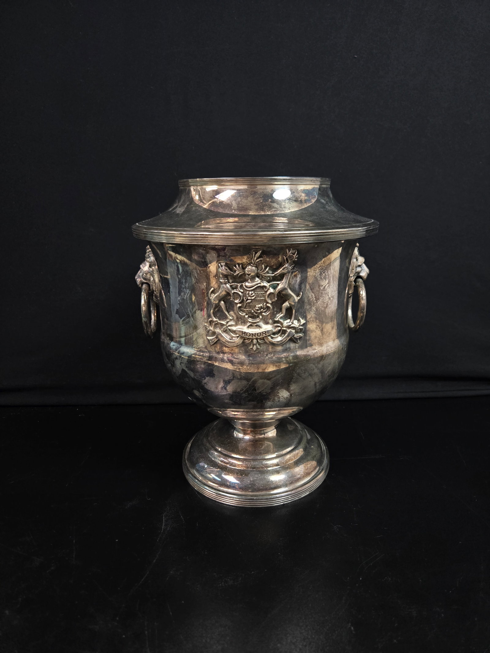 English Silver-Plated Wine Chiller (1 of 6)