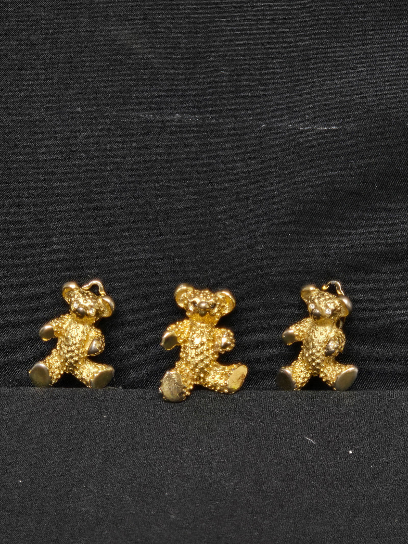 Bijoux Teddy Bear Brooch and Earrings Set (3pc)