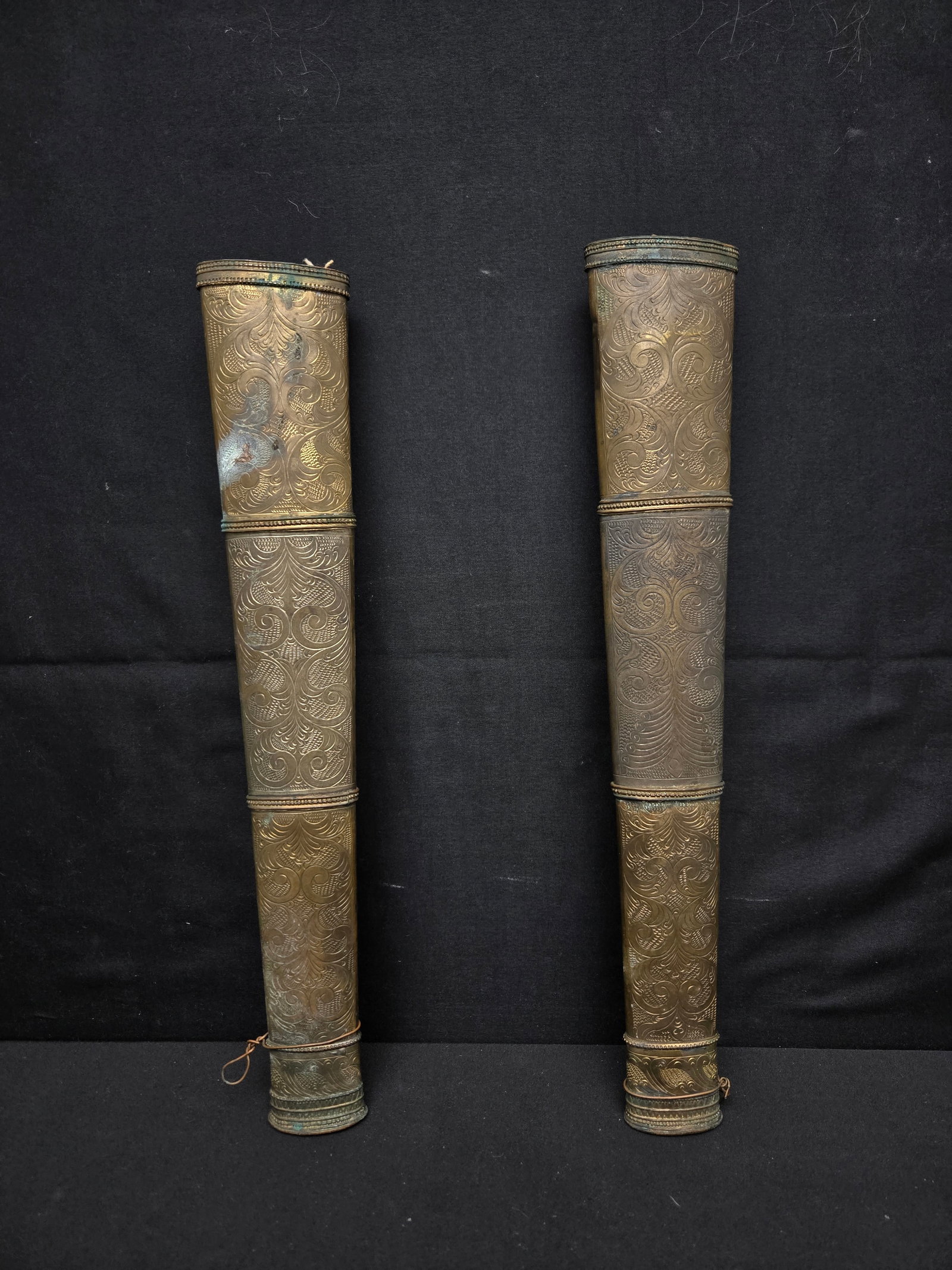 Antique Engraved Sword Sheathes (2pc)