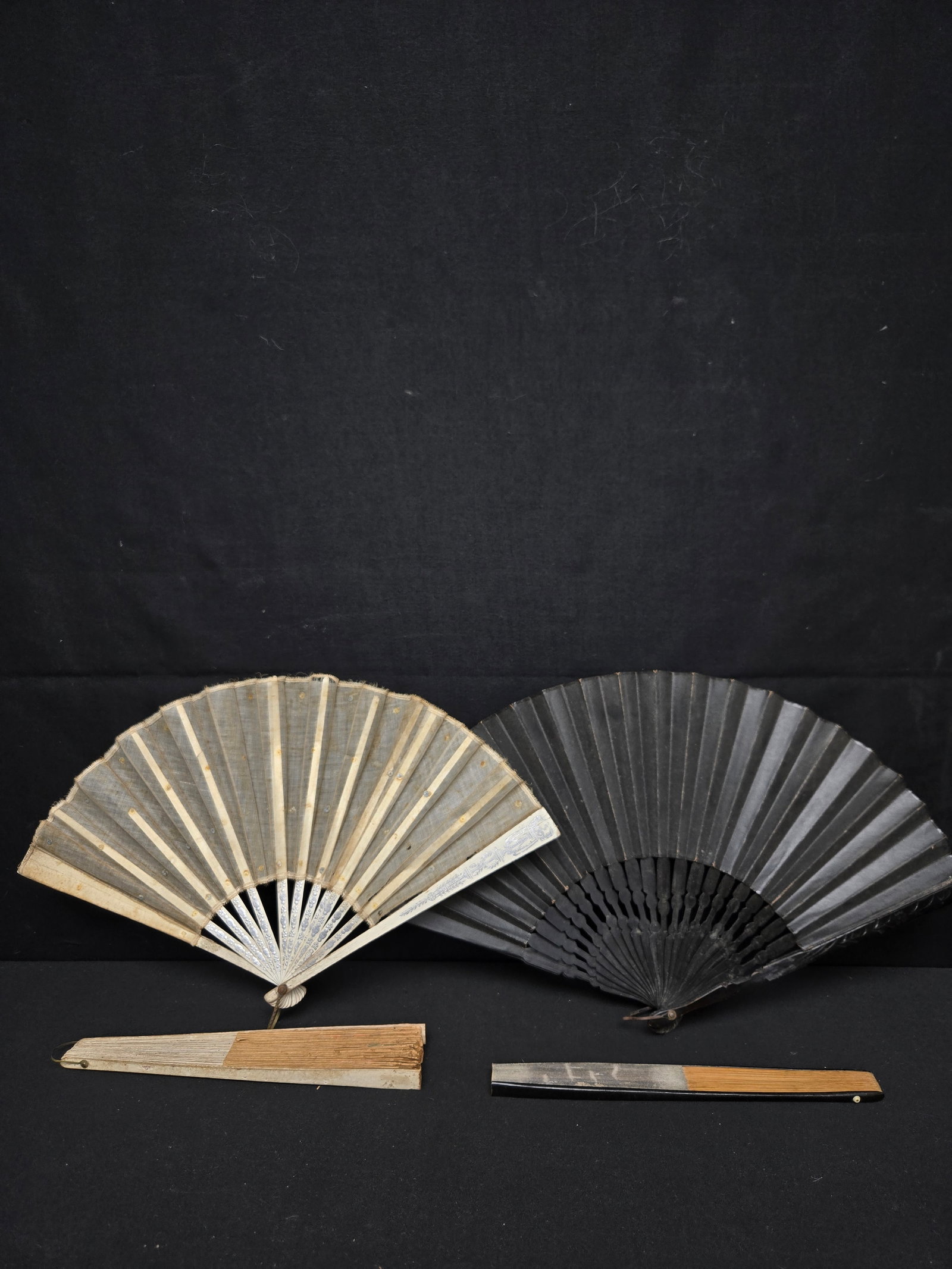Set of Four Bamboo Fans (4pc)