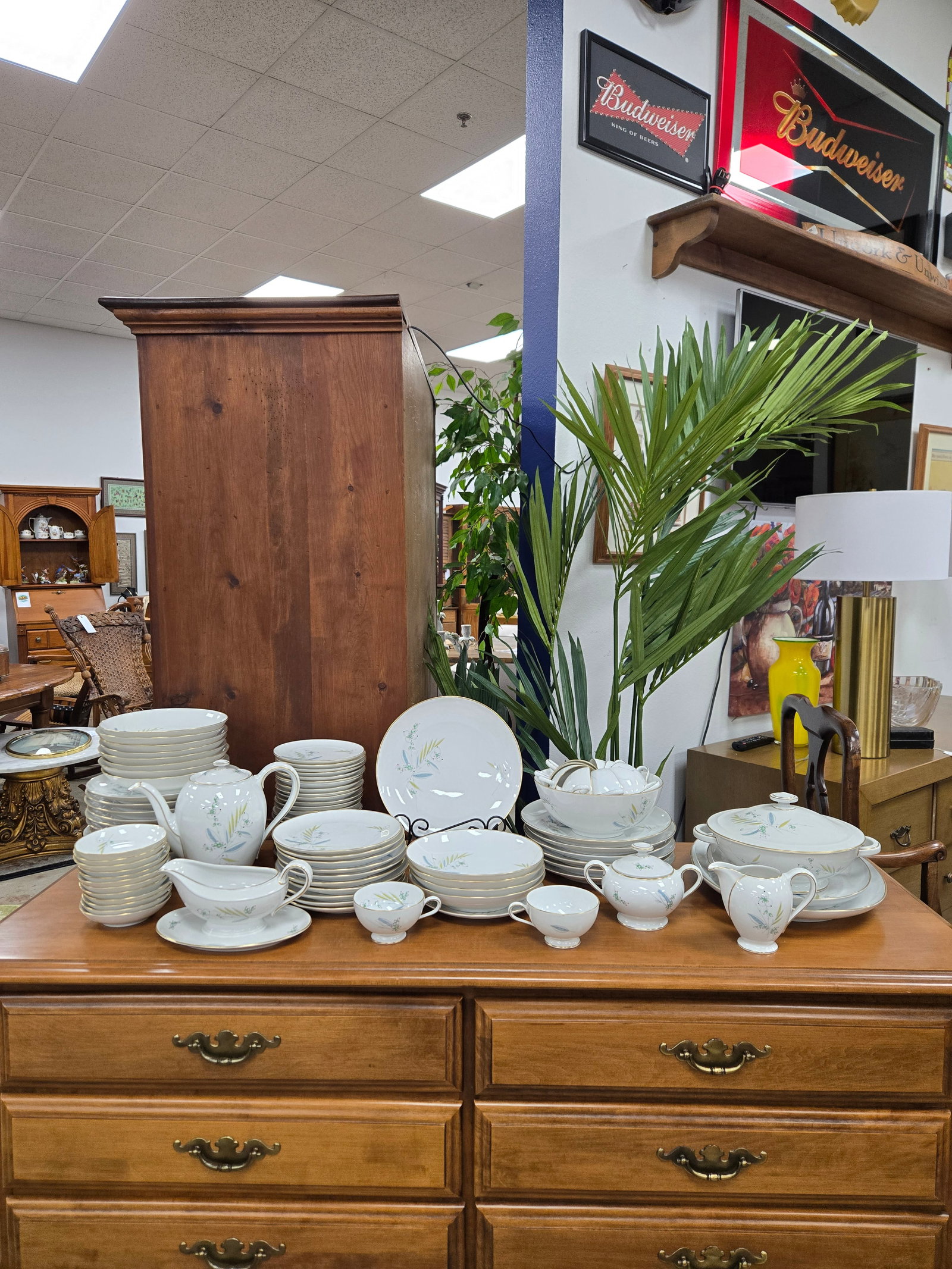 Vintage Thomas Rosenthal German China Set "Grasses" (96pc)