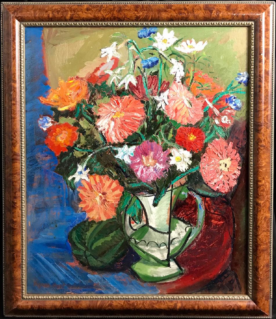 AGNES HART (1912 - 1979): Still Life, c. 1940, 24x20 oil on board, signed lower left, Provenance; private collection, very good condition.
