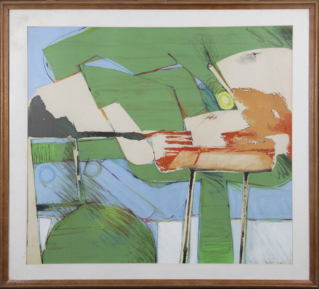 Dimitri Petrov (1919 - 1986): Abstraction, 1982mixed media on paper21.5x2426x29signed and dated lower rightPrivate collection