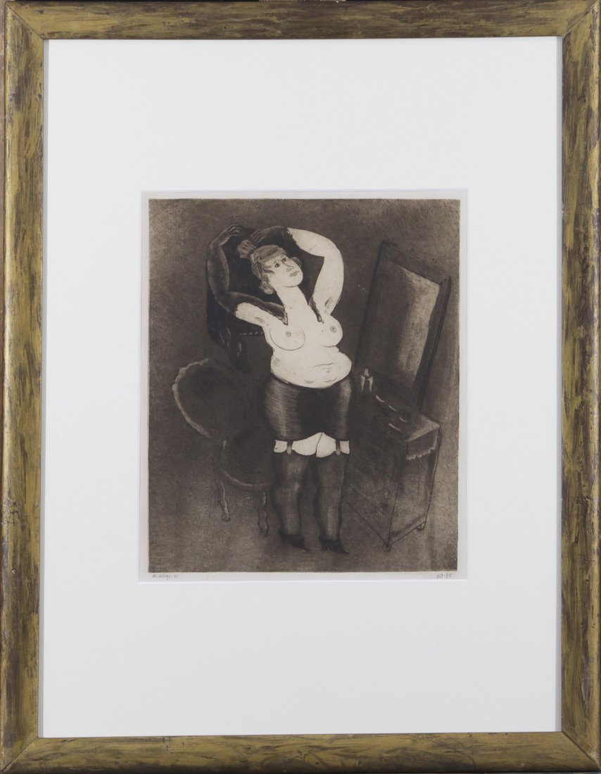 Julio de Diego (1900 - 1979): Standing Nude, 1933lithograph 10/1512x9.524.25x18.5signed and dated lower leftPrivate collection