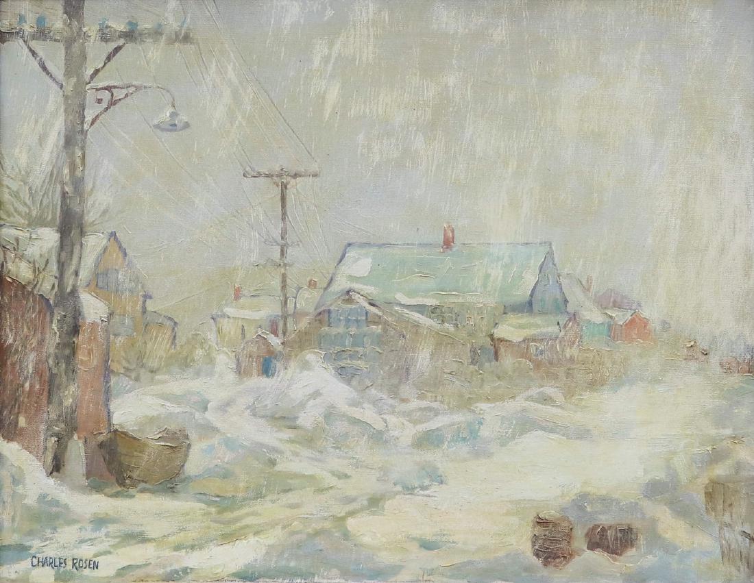 Charles Rosen (1878 - 1950): Winter Landscape c. 1920 Medium: oil on canvas Size: 20x26 Signed: signed lower left