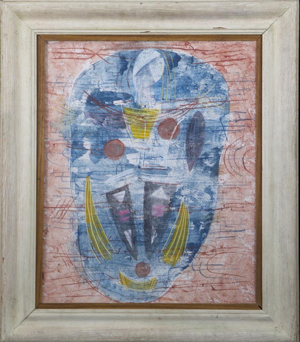 Konrad Cramer (1888-1936): Abstraction, 1954 Medium: oil on board Size: 20x16 Signed: signed on reverse