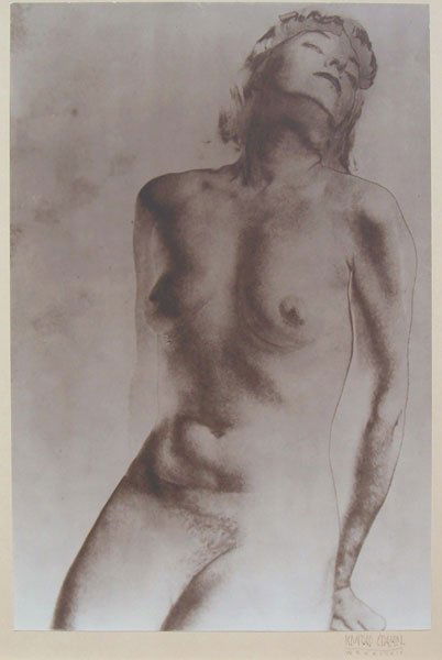 Konrad Cramer (1888-1963): Nude c.1930, solarized photograph, 16 x 12, signed lower right