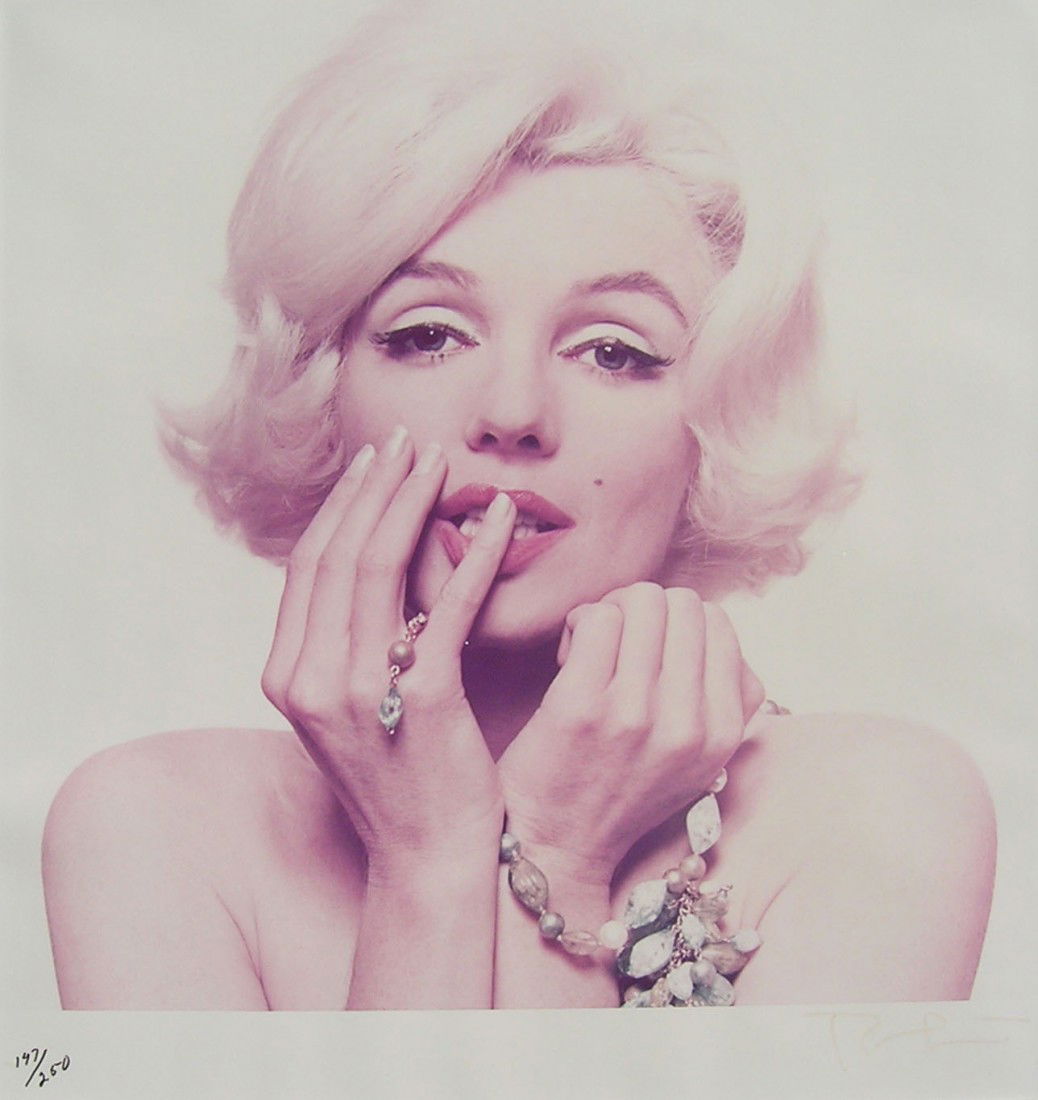 Bert Stern: Title: Marilyn, #147/250 Medium: color print Size: 21 x 19 1/2 Signed: signed lower right