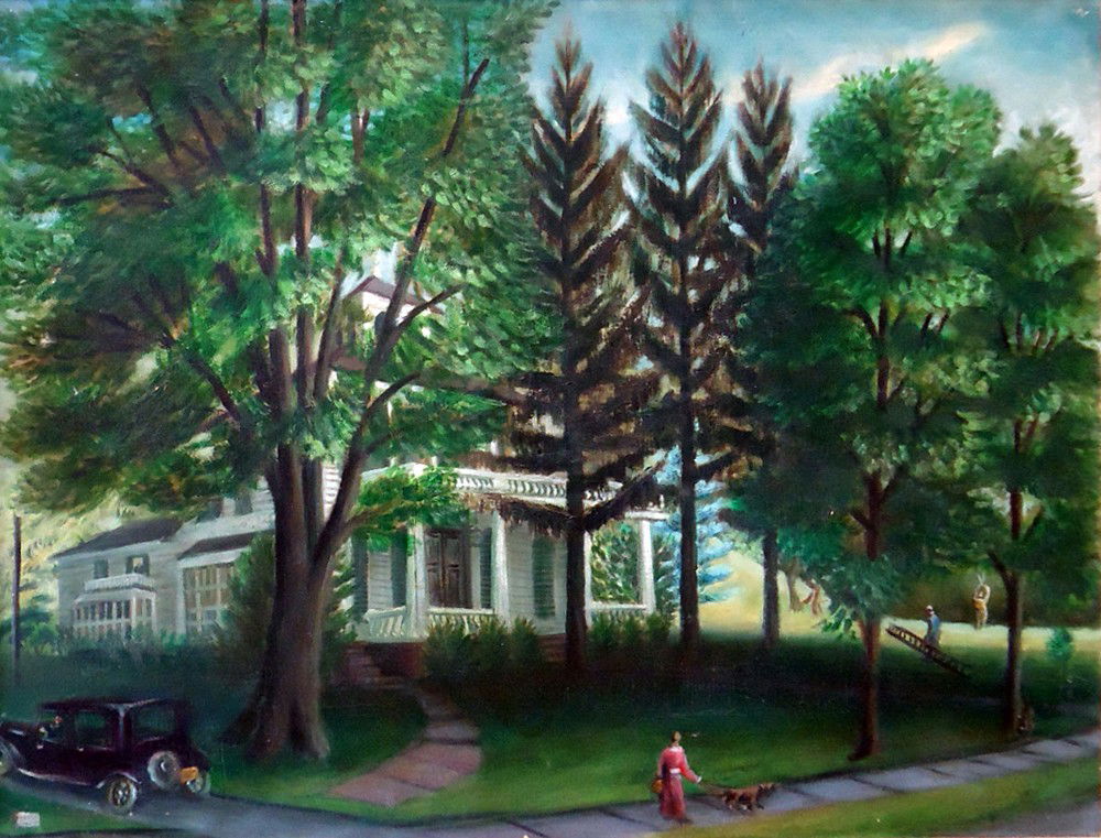 Joseph Pollet (1897 – 1979): Title: Landscape Date: c. 1930 Medium: Oil on canvas Size: 30x40 Signature: signed on the reverse All lots are framed unless otherwise indicated.