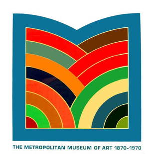 Frank Stella (1936 - ): Title: Metropolitan Museum of Art Date: 1970 Medium: serigraph ed. 108/250 Size: 36x36 Signature: SLR All lots are framed unless otherwise indicated.