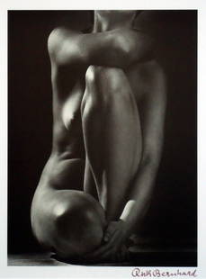 Ruth Bernhard (1905 - ): Title: Nude Date: n/d Medium: Silver Gelatin Print Size: 15x11.75 Signature: SLR All lots are framed unless otherwise indicated.