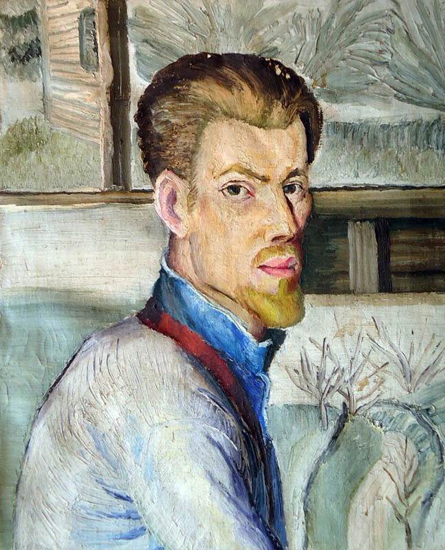 Joseph Pollet (1897 - 1979): Painting Title: Self-Portrait c. 1925 Medium: Oil on canvas Size: 24x20 Signed: SLR
