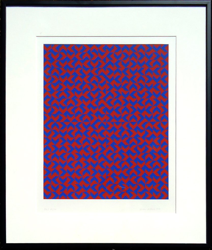 Anni Albers (1899 - 1994): Painting Title: Abstraction 1970 Medium: Serigraph 52/100 Size: 20x16 Frame Size: 32x27 Signed: Signed and dated lower right Provenance: Private Collection Condition: Very good