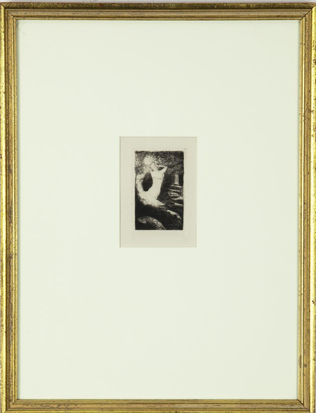Odilon Redon (1840 - 1916): Lot 175 Artist: Odilon Redon (1840 - 1916) Title: Passage of a Soul, 1891 Medium: etching Image Size: 3.25 x 2 Frame Size: 17.25 x 13 Signed: unsigned Estimate: $500 - 700