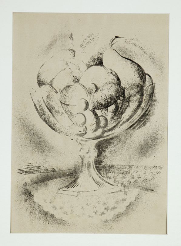 Konrad Cramer (1888-1963): Lot 196 Artist: Konrad Cramer (1888-1963) Title: Still Life c.1930 Medium: lithograph Image Size: 14 x 10 Frame Size: 20 x 16 Signed: signed in the plate lower right estate stamped on verson