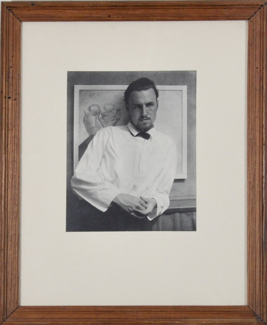 Alfred Stieglitz (1864 – 1946): Title: Portrait of Konrad Cramer 1913, photo taken at 291 Club Medium: Photograph Size: 9.5X17.5 Size in Frame: 18.5X15 Signed: