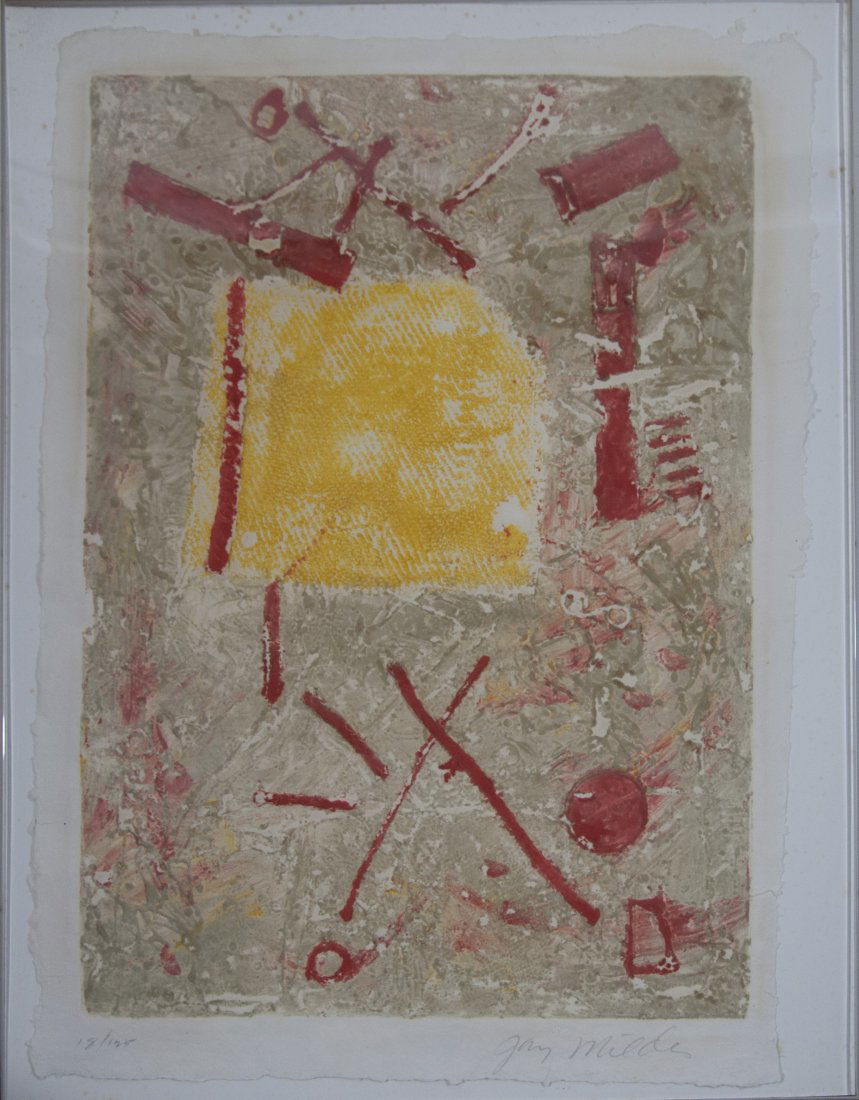 Jay Milder: Abstractionmedium: serigraph, 18/12size: 27.5x19.5size in frame: 33x25signed lower right