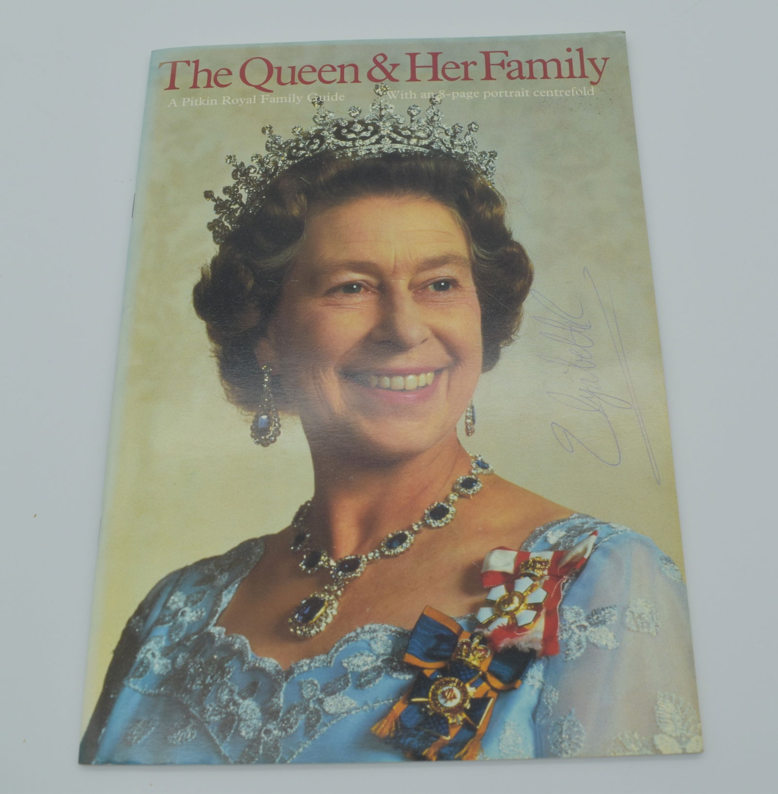 Queen Elizabeth signed program (1 of 2)