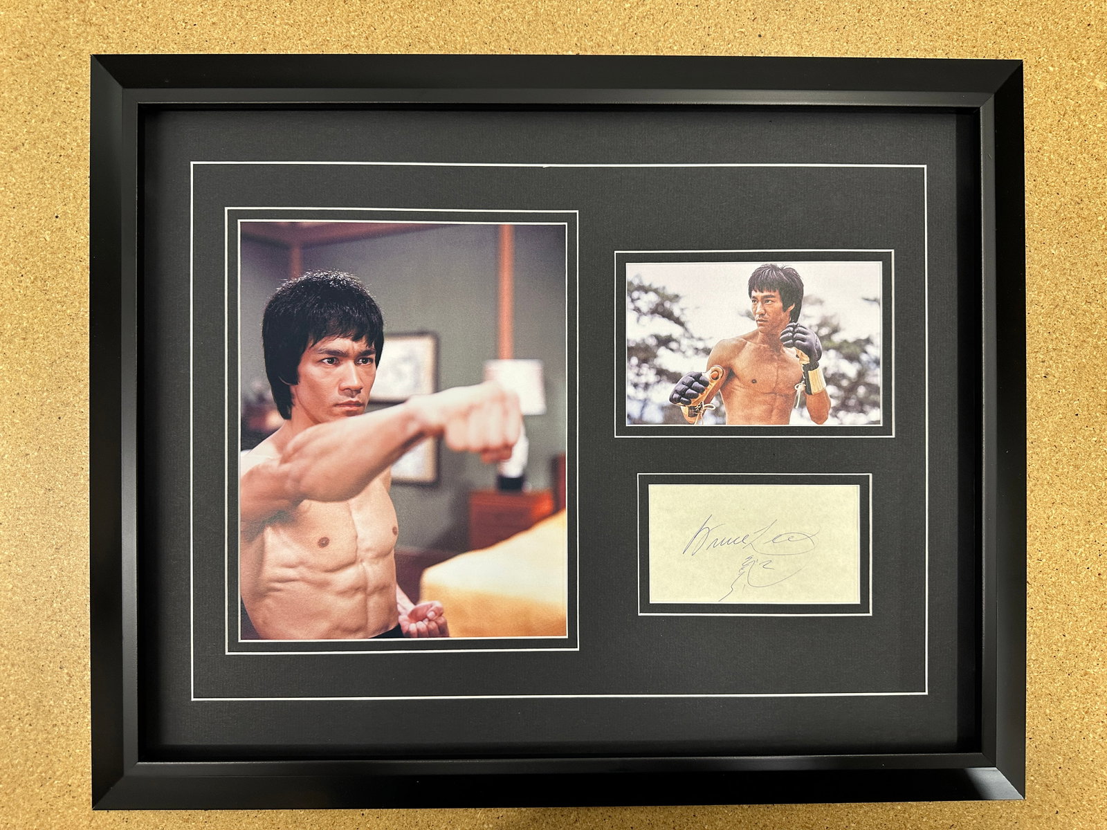 Bruce Lee  Framed display with signature (1 of 1)