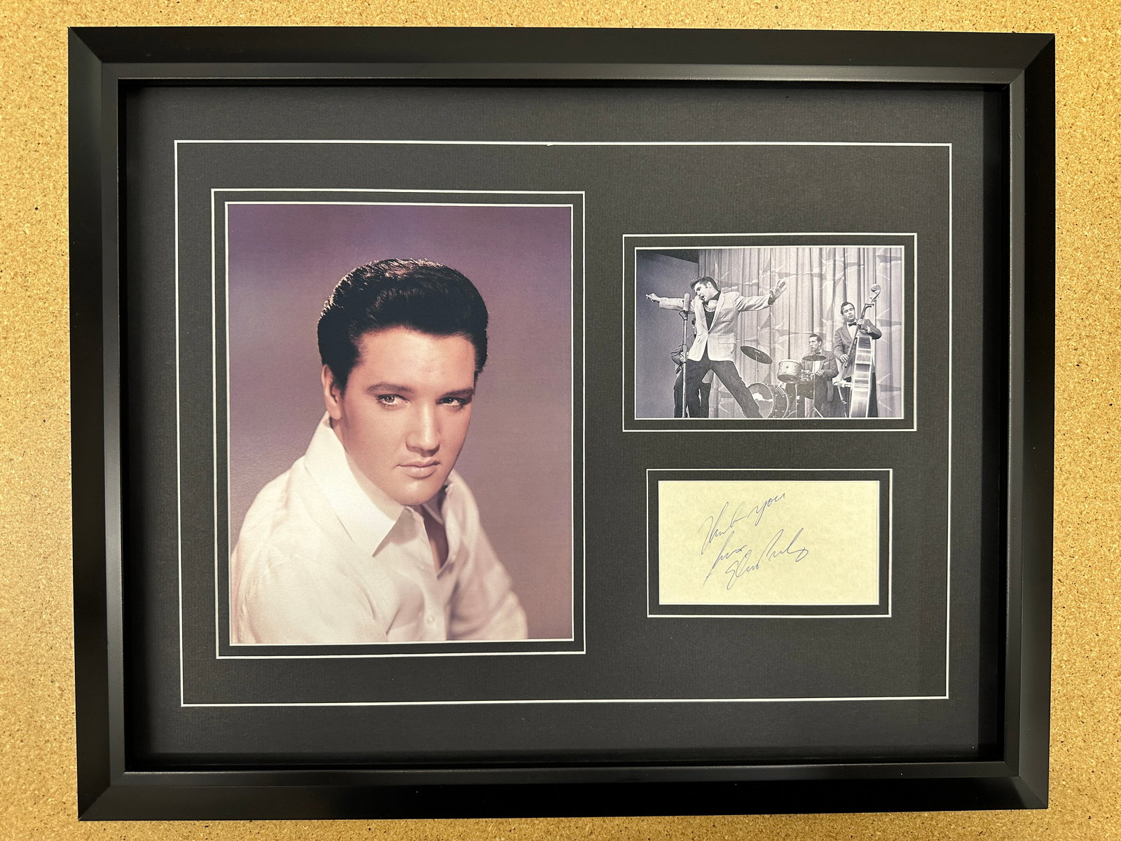 Elvis Presley  Framed display with signature (1 of 1)