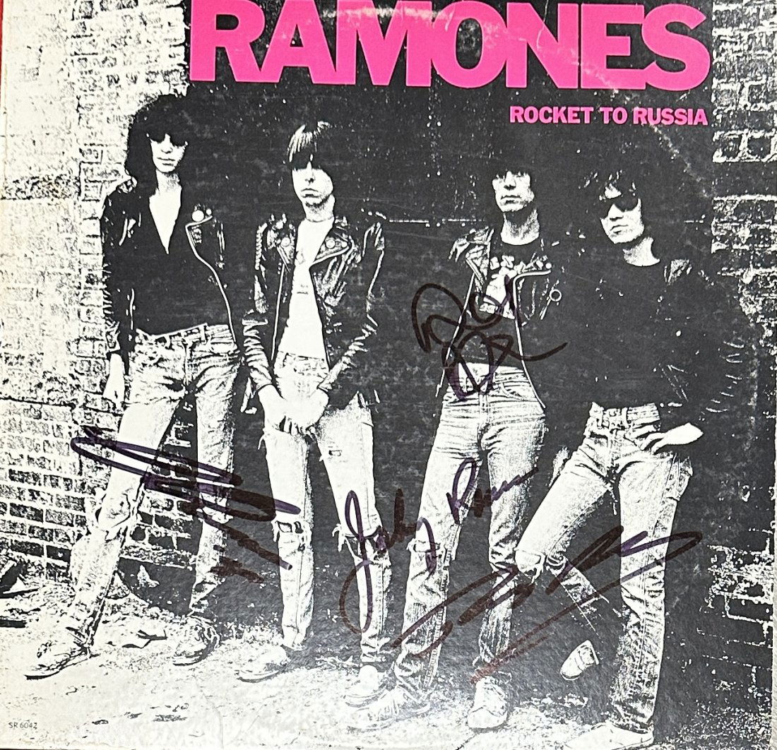 The Ramones Autographed Debut Album JOHNNY JOEY TOMMY DEE DEE (1 of 1)
