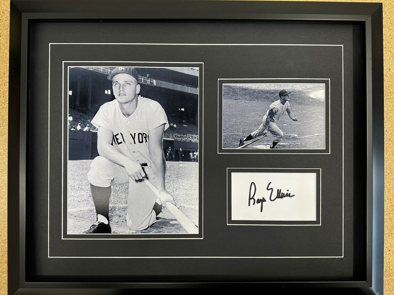 Roger Maris cut autograph in custom matting with frame (1 of 1)