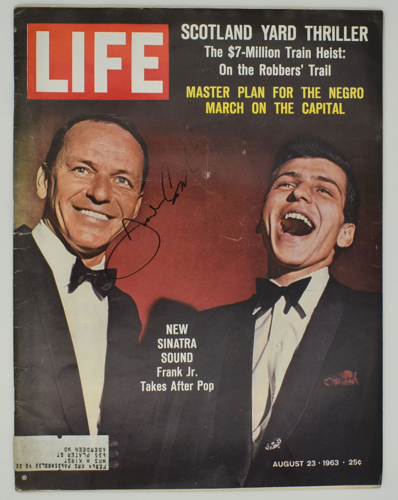 Frank Sinatra autographed 1963 Life magazine (1 of 1)