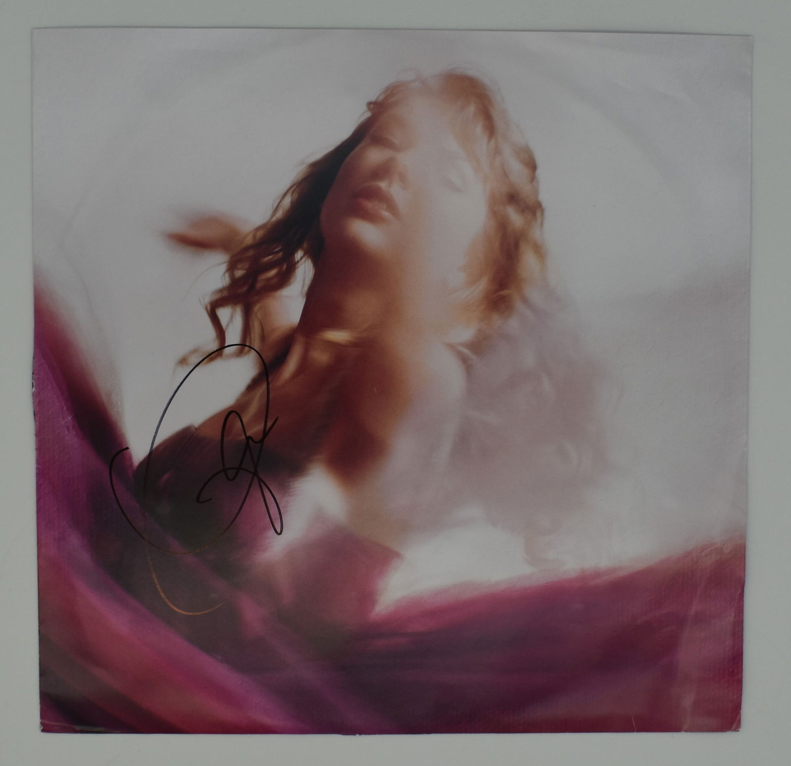 Taylor Swift autographed Speak Now vinyl album cover (1 of 2)