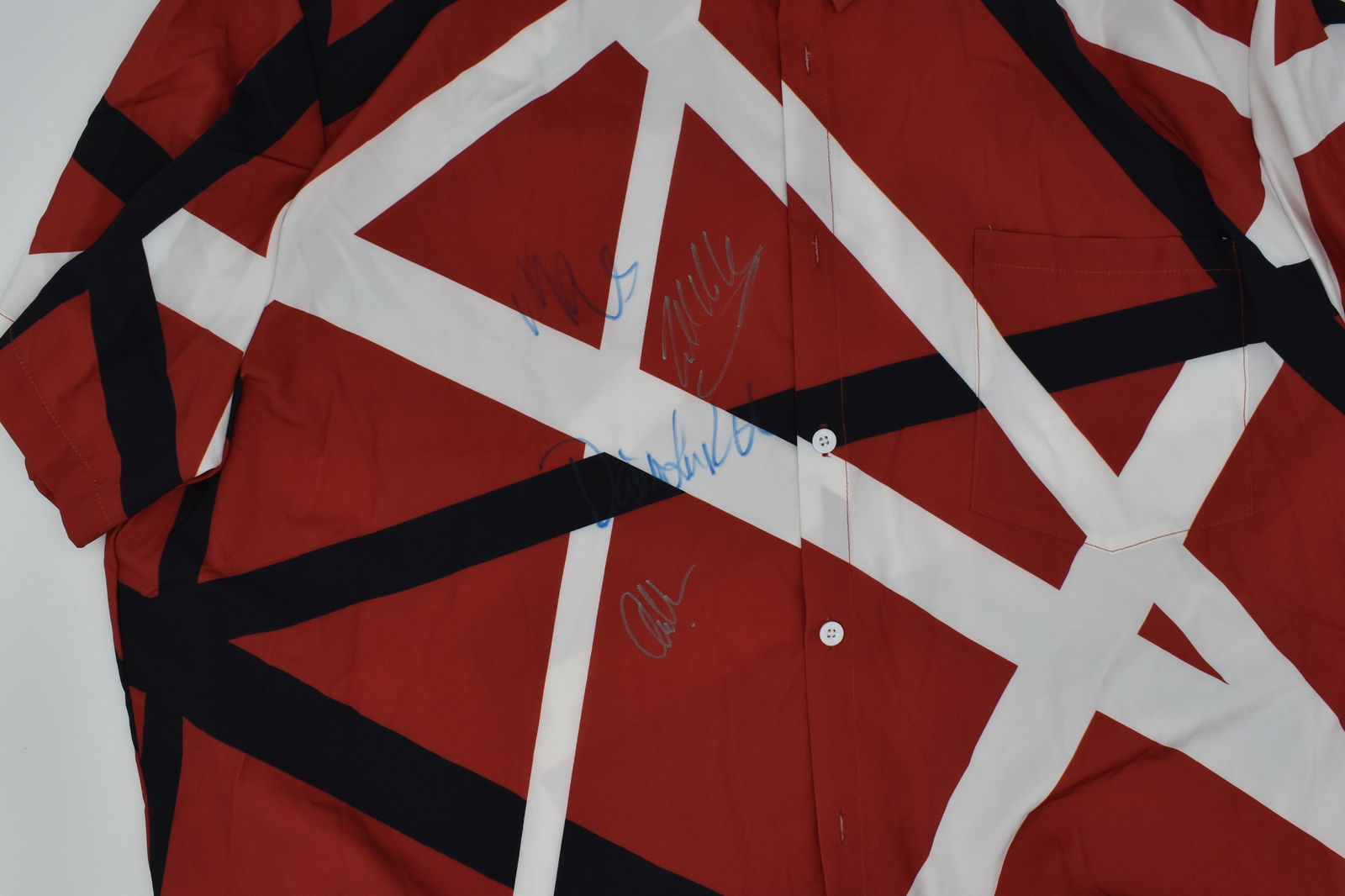 Van Halen autographed album style button up (1 of 2)