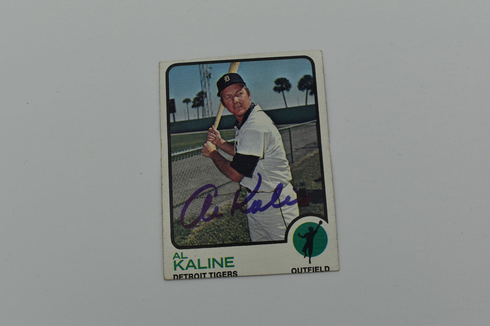 Al Kaline autographed baseball card (1 of 2)
