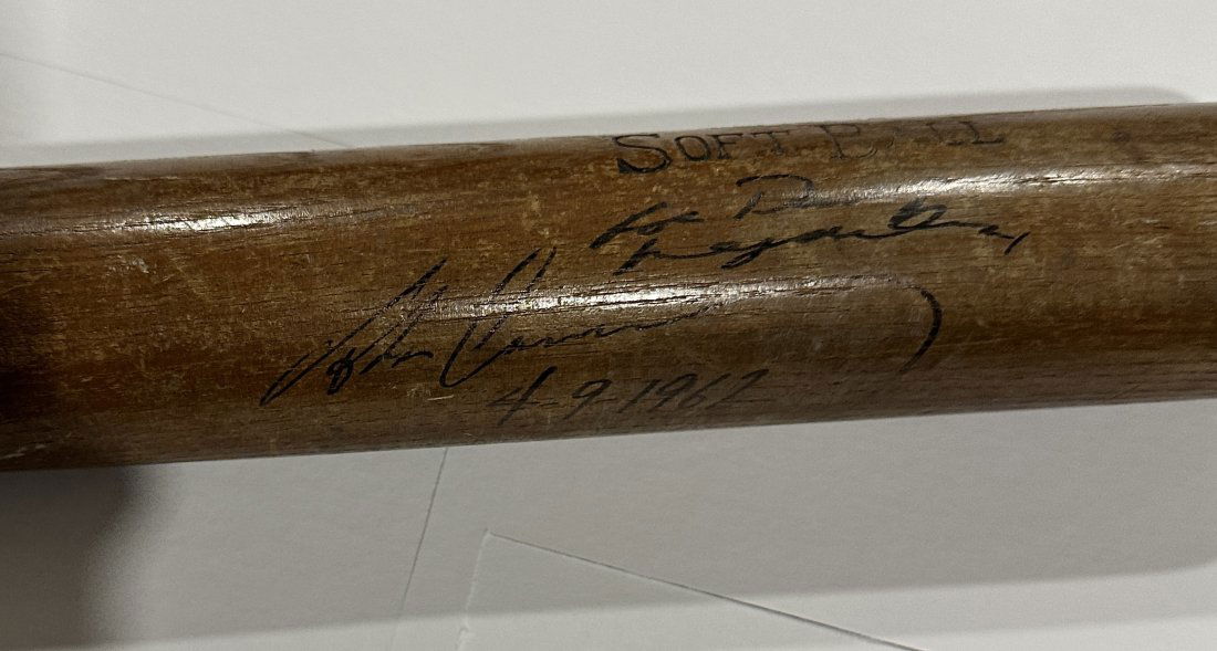 RARE JOHN F. KENNEDY Autographed Bat! Opening Day 1962 (1 of 2)