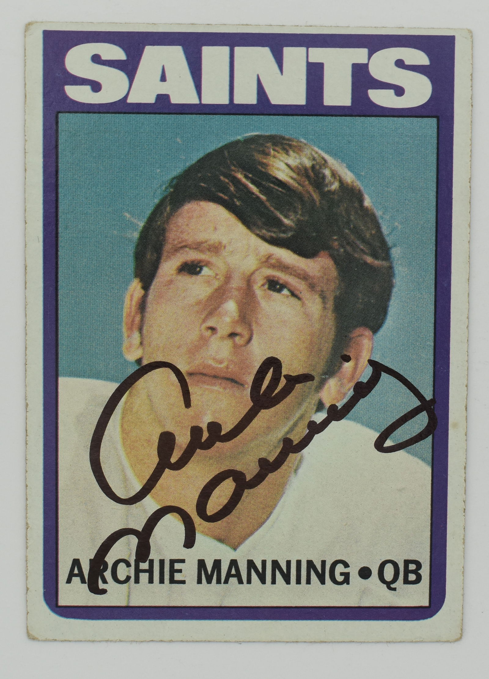Archie Manning signed Topps card (1 of 1)